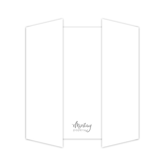 Mintay - Card Base - Basic Gate Fold - Weiß
