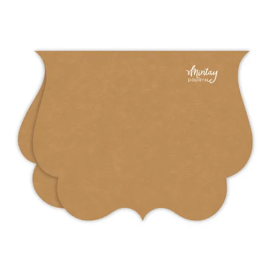 Mintay - Card Base - Basic Bracket Card Base - Kraft