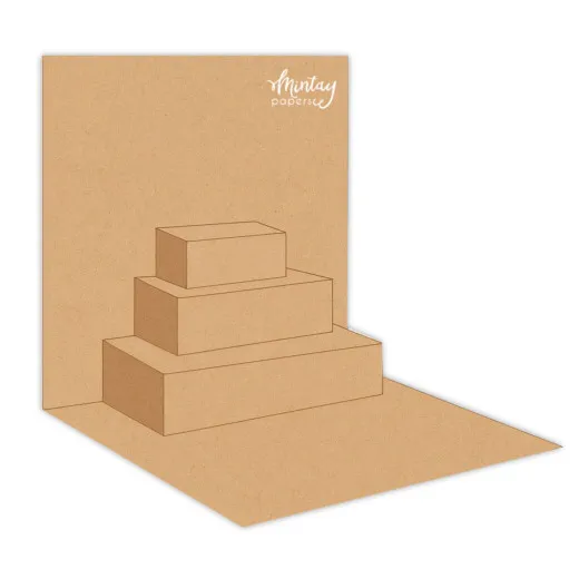 Mintay - Card Base - Basic Pop-Up Card Insert - Kraft