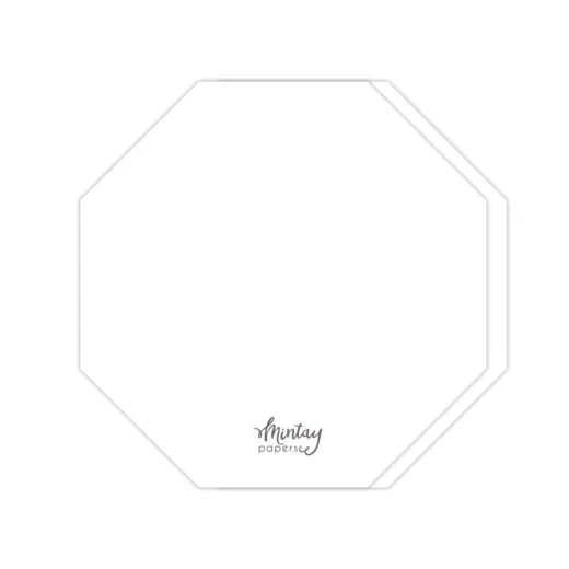Mintay - Card Base - Basic Octagon - Weiß