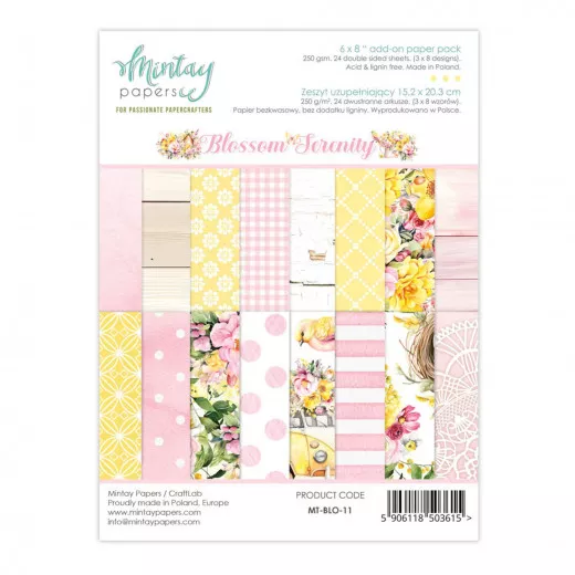 Blossom Serenity - 6x8 Add-On Paper Pad