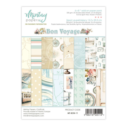 Bon Voyage - 6x8 Add-On Paper Pad