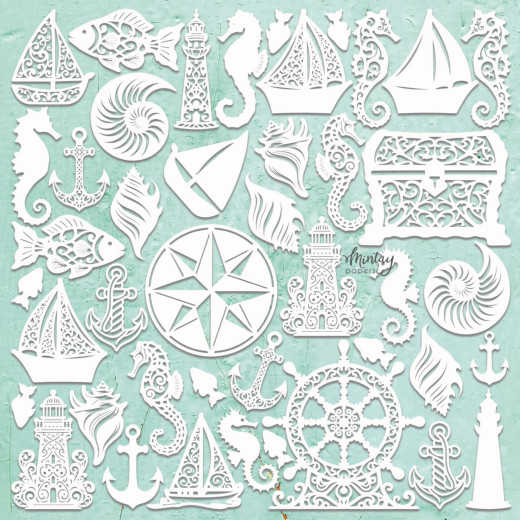 Mintay Chippies Decor - Seashore Filigree