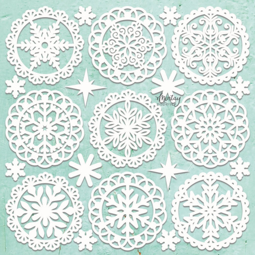 Mintay Chippies Decor - Winter Doilies