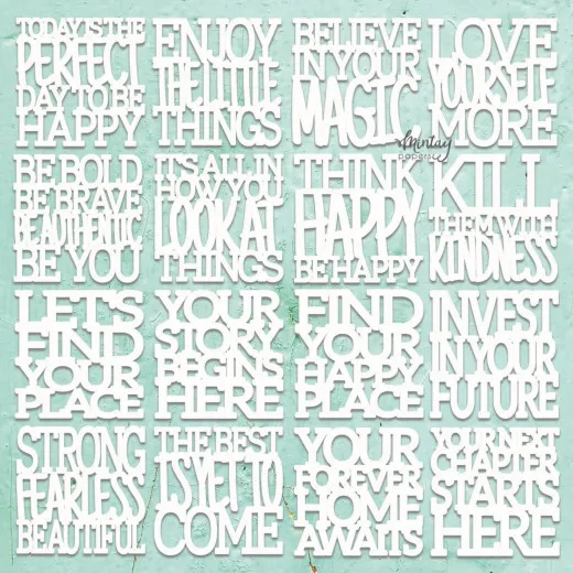 Mintay Chippies Decor - Motivational Words