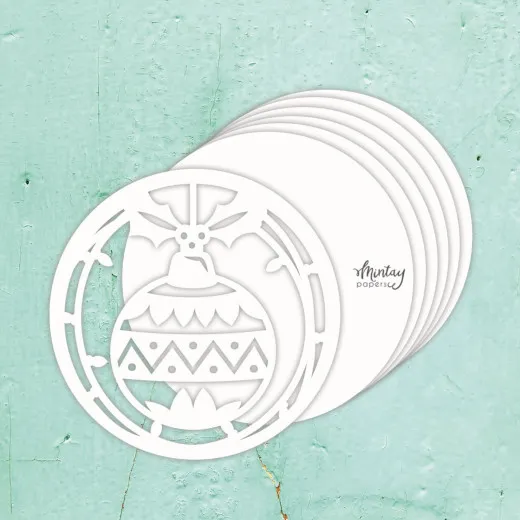 Mintay - 8x8 Chippies Album Base - Xmas Bauble