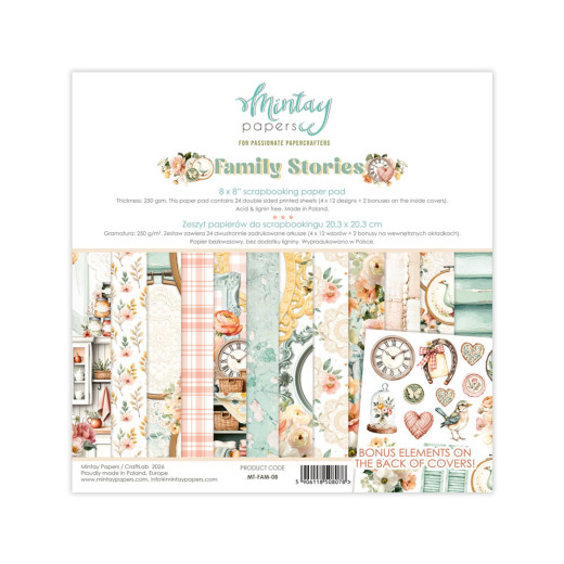 Mintay - Family Stories - 8x8 Paper Pad