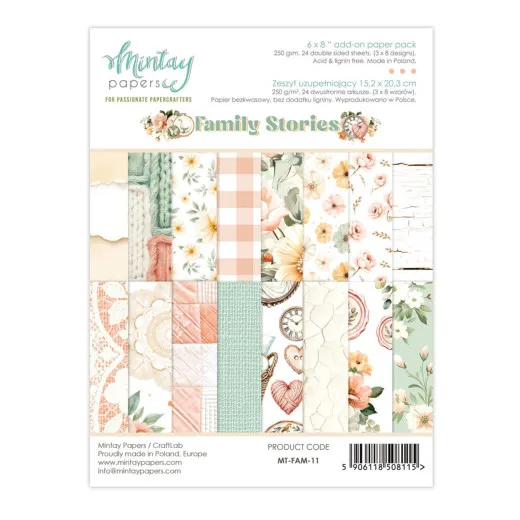 Mintay - Family Stories - 6x8 Add-On Paper Pad