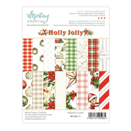 Holly Jolly - 6x8 Add-On Paper Pad