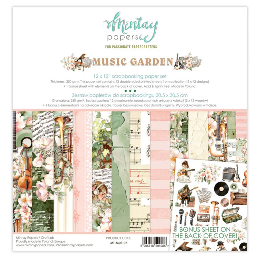 Mintay - Music Garden - 12x12 Paper Pad