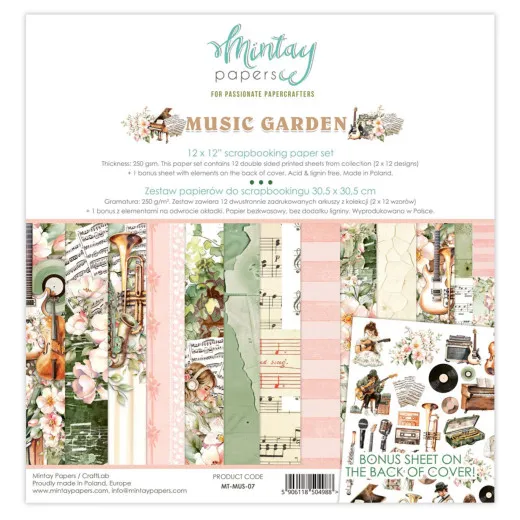 Mintay - Music Garden - 12x12 Paper Pad
