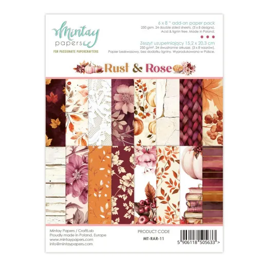 Mintay Rust & Rose - 6x8 Add-On Paper Pad