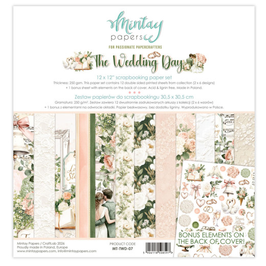 Mintay - The Wedding Day - 12x12 Paper Pad