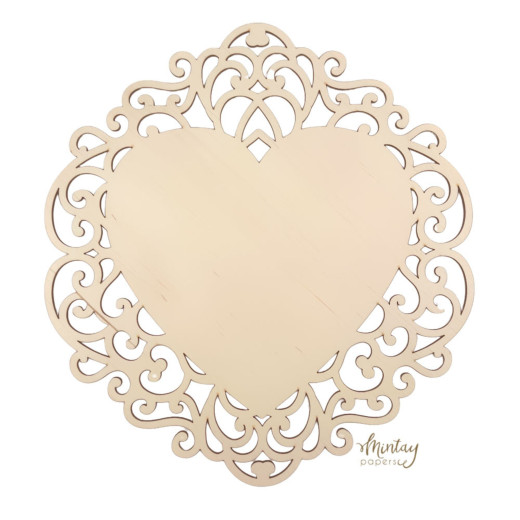 Mintay Woodies - Heart Plaque