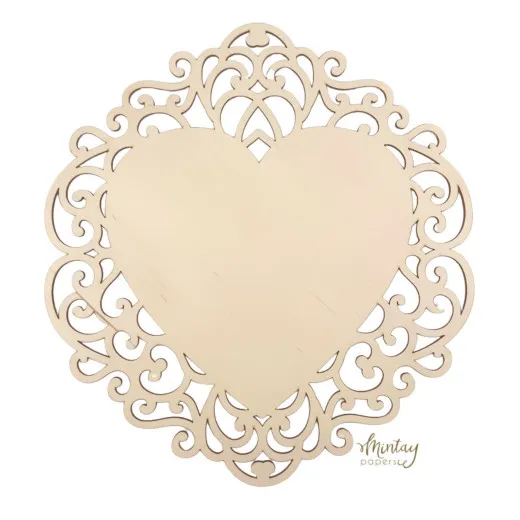Mintay Woodies - Heart Plaque