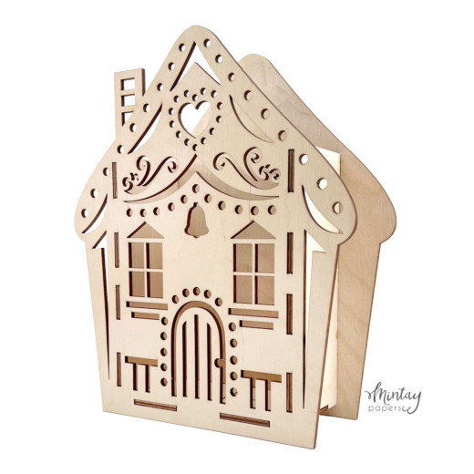 Mintay Woodies - Gingerbread House Box