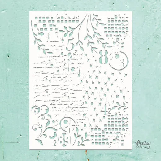 Mintay Kreativa 6x8 Stencil - Mixed 4