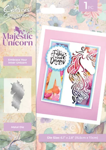 Metal Cutting Die - Majestic Unicorn - Embrace your Inner Unicorn