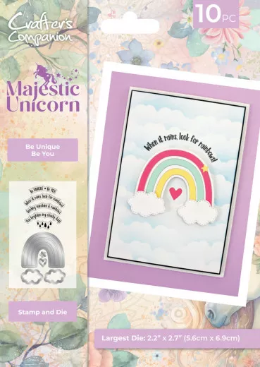 Clear Stamp & Cutting Die - Majestic Unicorn - Be Unique Be You