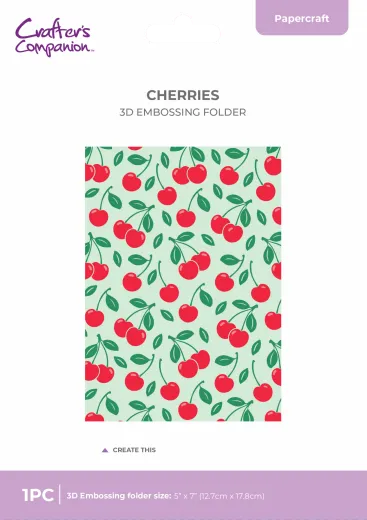 3D Embossing Folder - Berry Bliss - Cherries by Nature's Garden