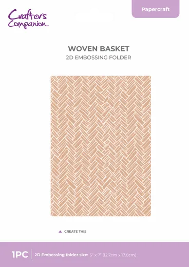 Embossing Folder - Berry Bliss - Woven Basket by Nature's Garden
