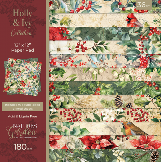 Holly & Ivy - 12x12 Paper Pad