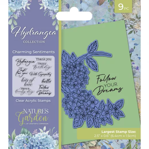 Clear Stamps - Hydrangea - Charming Sentiments