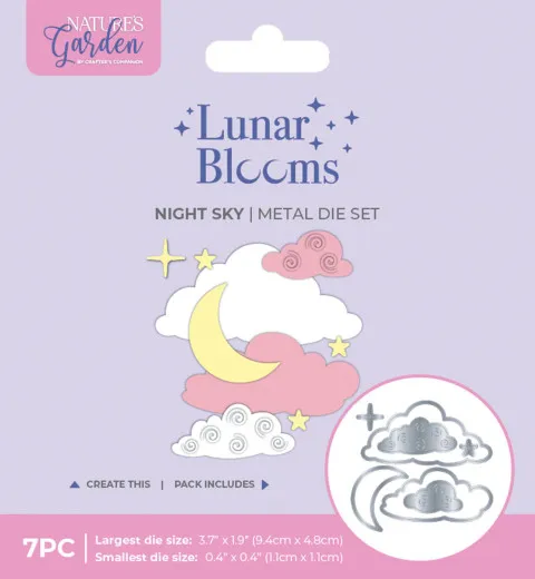 Metal Die - Lunar Blooms - Night Sky