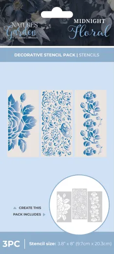 Midnight Floral - Decorative Stencils