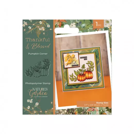 Clear Stamps - Thankful & Blessed - Pumpkin Corner