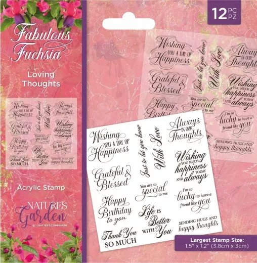 Clear Stamps - Fabulous Fuchsia - Loving Thoughts