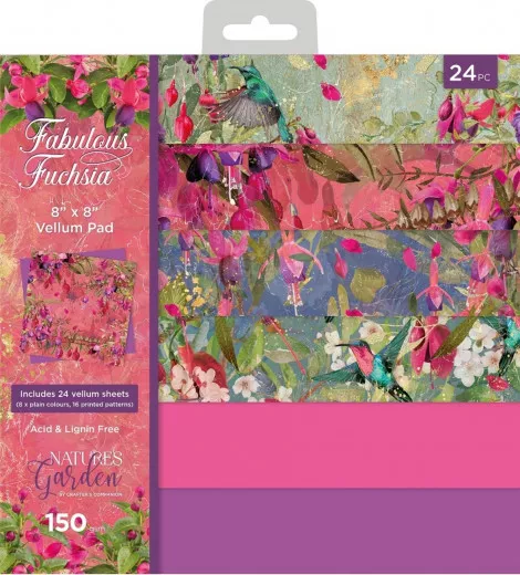 Fabulous Fuchsia - 8x8 Vellum Pad