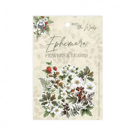 Piatek13 - Paper Ephemera Set - Into the Woods - Flowers and Leaves