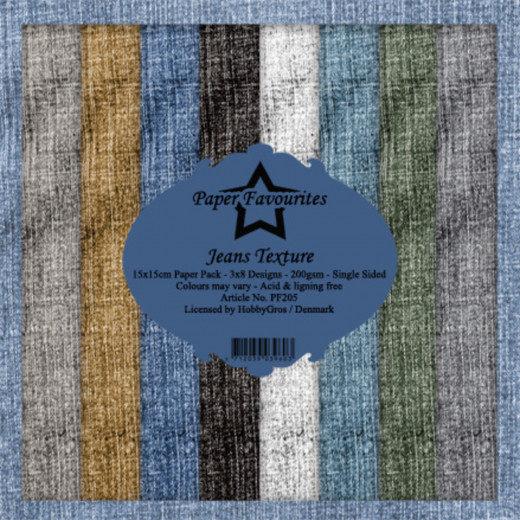 Paper Favourites Jeans Texture 6x6 Paper Pack