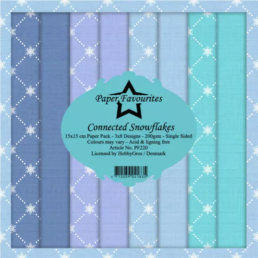 Paper Favourites Connected Snowflakes 6x6 Paper Pack