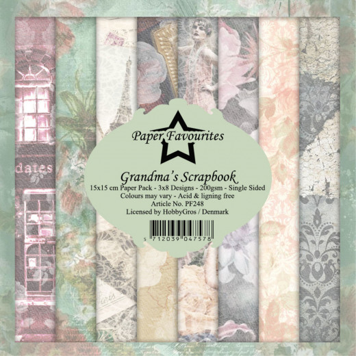 Paper Favourites - Grandmas Scrapbook - 6x6 Paper Pack