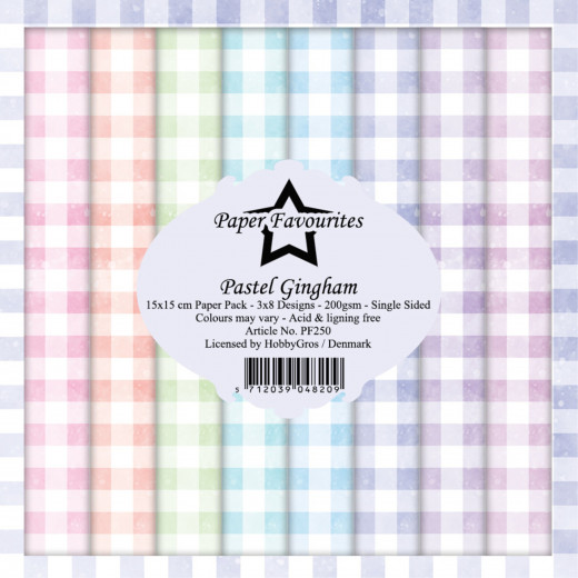 Paper Favourites - Pastel Gingham - 6x6 Paper Pack