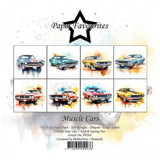 Paper Favourites - Muscle Cars - 6x6 Paper Pack