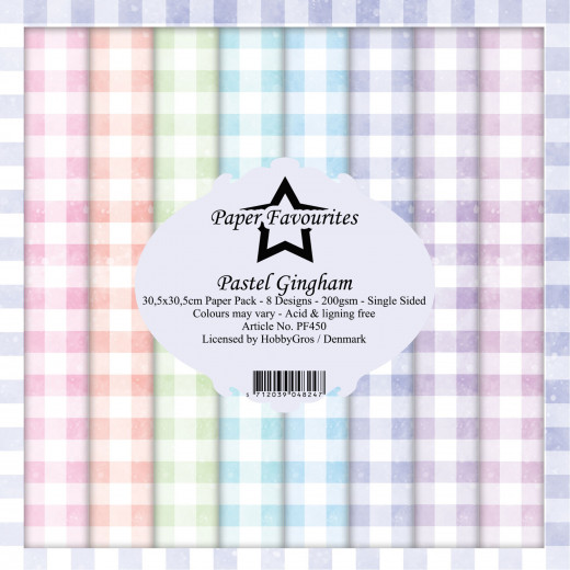 Paper Favourites - Pastel Gingham - 12x12 Paper Pack