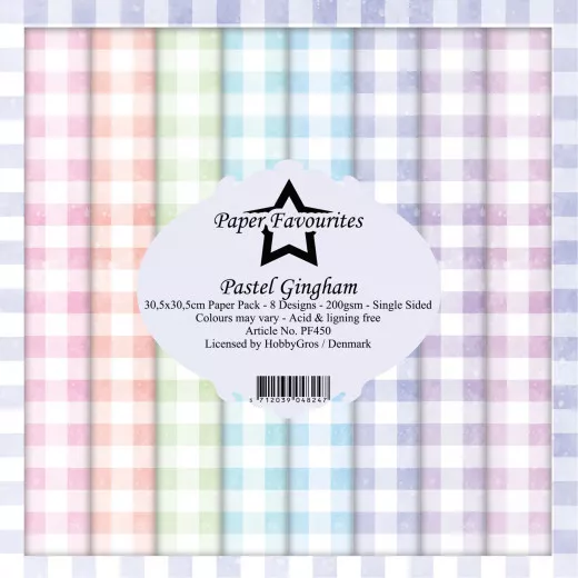 Paper Favourites - Pastel Gingham - 12x12 Paper Pack