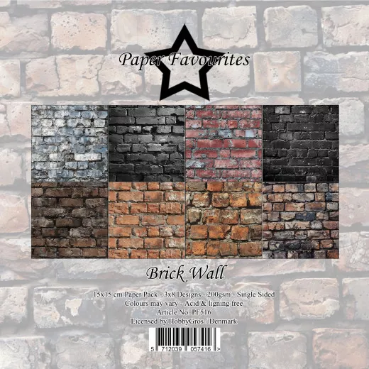 Paper Favourites - Brick Wall - 6x6 Paper Pack