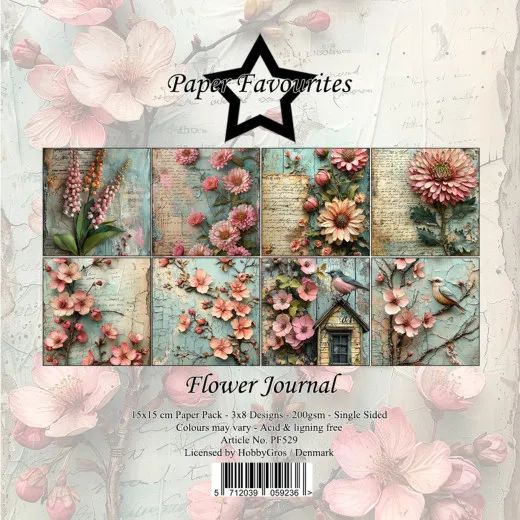 Paper Favourites - Flower Journal - 6x6 Paper Pack