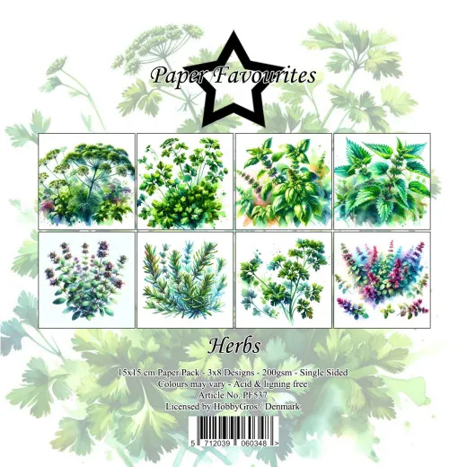 Paper Favourites - Herbs - 6x6 Paper Pack