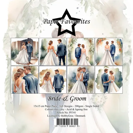 Paper Favourites - Bride & Groom - 6x6 Paper Pack