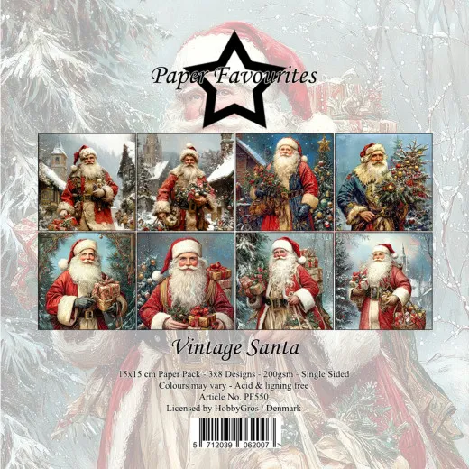Paper Favourites - Vintage Santa - 6x6 Paper Pack