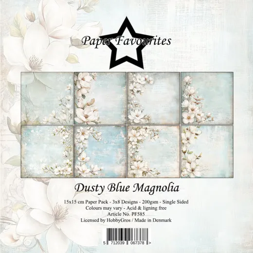 Paper Favourites - Dusty Blue Magnolia - 6x6 Paper Pack