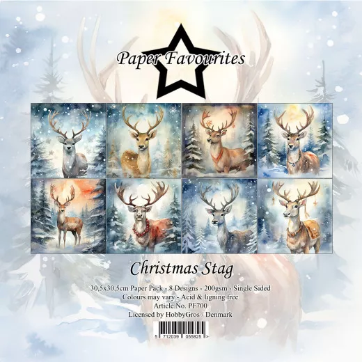 Paper Favourites - Christmas Stag - 12x12 Paper Pack