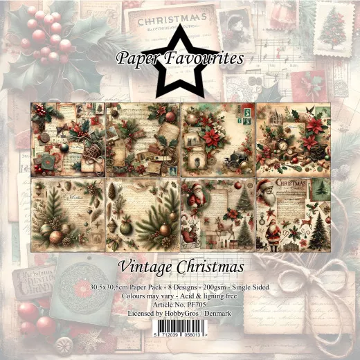 Paper Favourites - Vintage Christmas - 12x12 Paper Pack