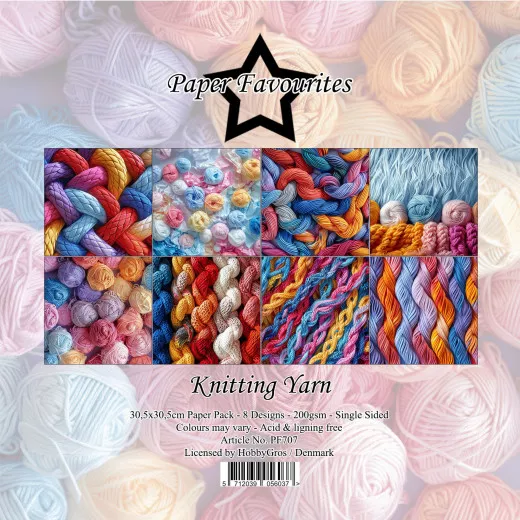 Paper Favourites - Knitting Yarn - 12x12 Paper Pack