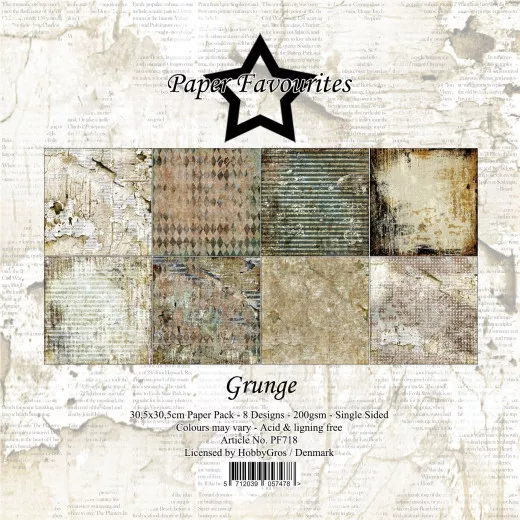 Paper Favourites - Grunge - 12x12 Paper Pack